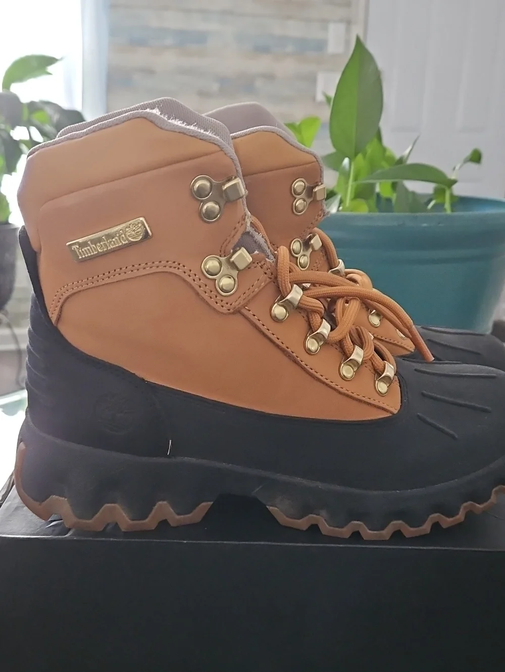 Timberland Kids Tan and Black Waterproof Duck Boot